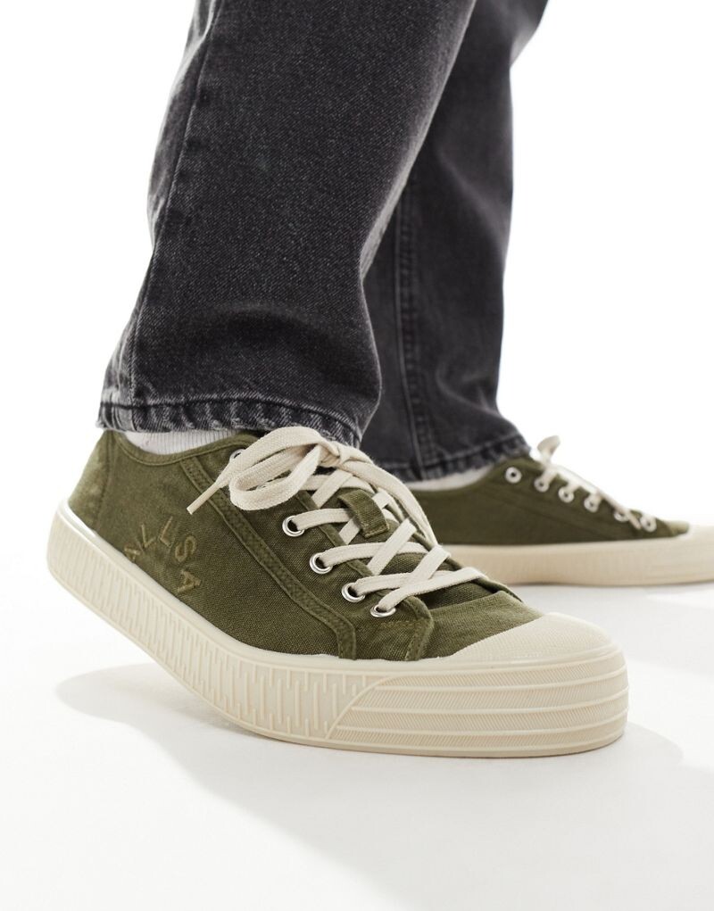 

Легкие низкие кроссовки цвета хаки AllSaints Sherman