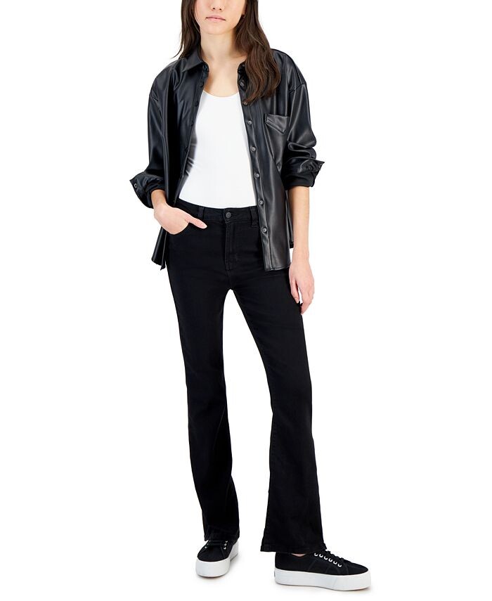 

Джинсы Bootcut со средней посадкой для юниоров Celebrity Pink, цвет Black Rinse