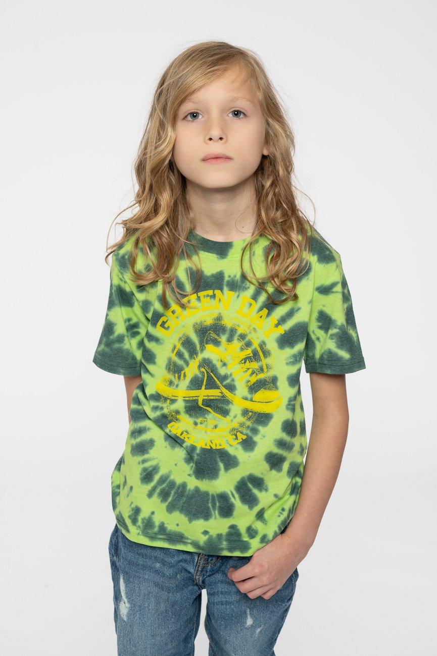 Детская футболка All Stars Dye Wash Green Day, зеленый