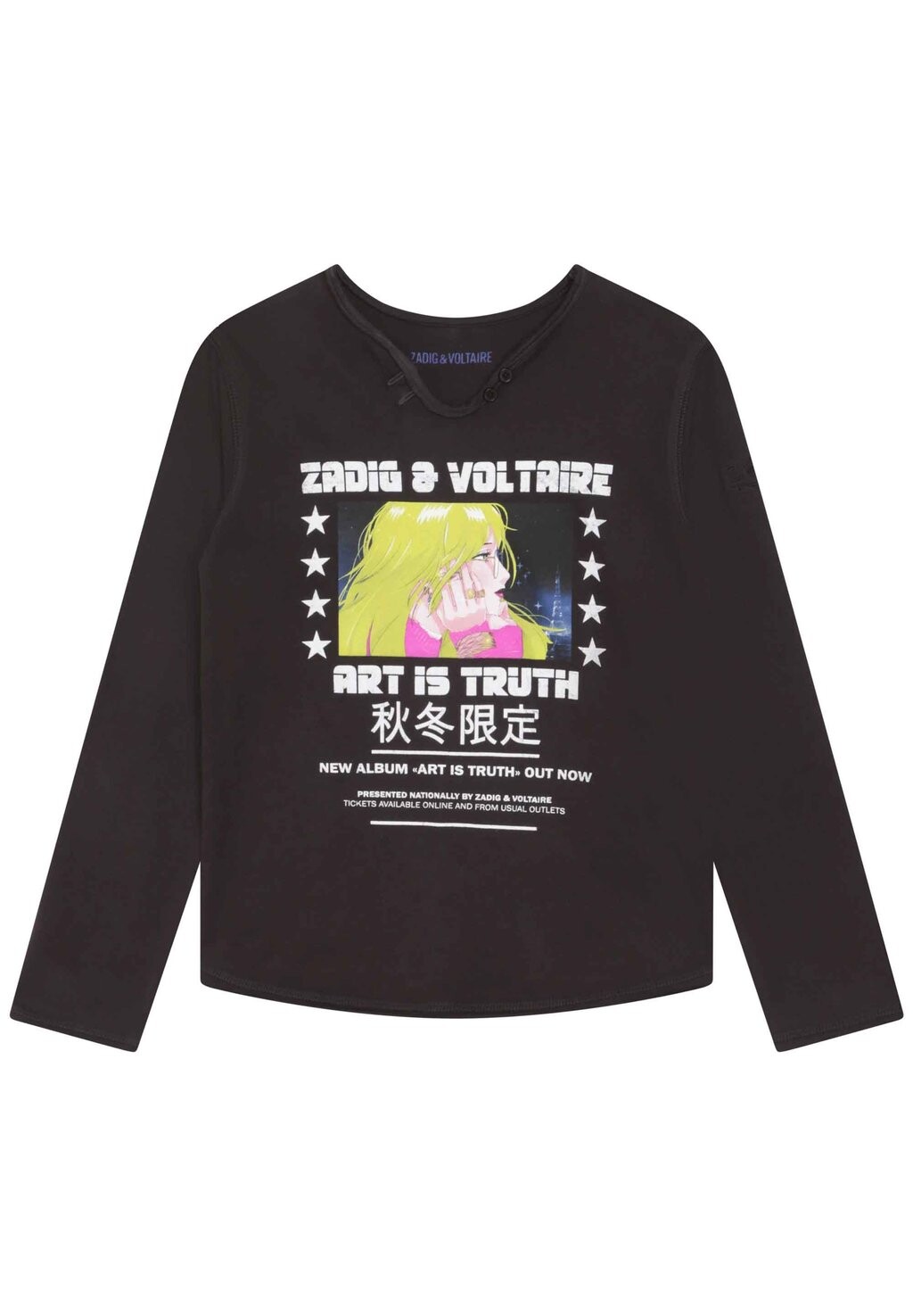 

Рубашка с длинным рукавом Zadig & Voltaire, цвет black