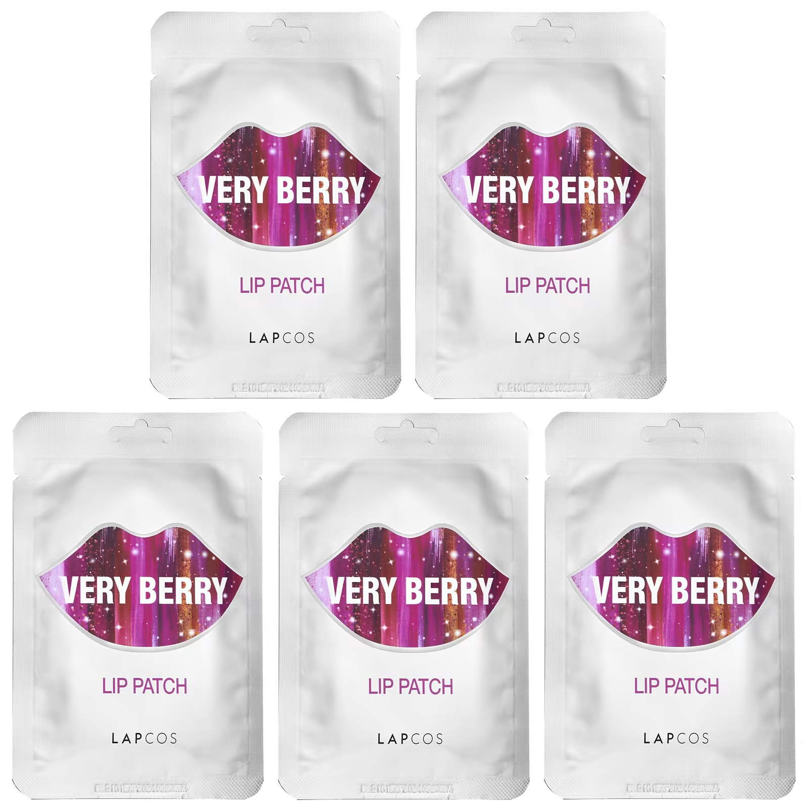 Lapcos Lip Patch Very Berry 5 патчей по 0,1 унции каждый цена и фото