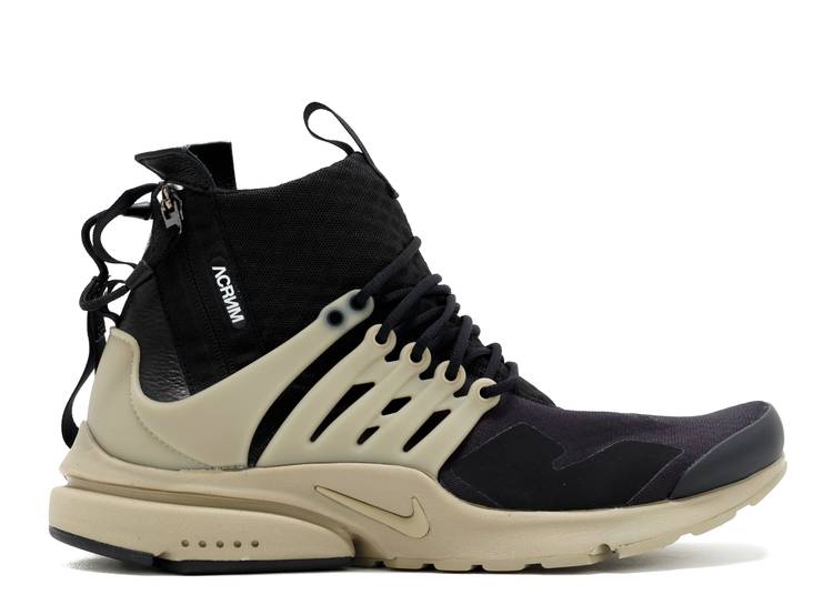 Кроссовки Nike ACRONYM X AIR PRESTO MID 'BAMBOO', черный