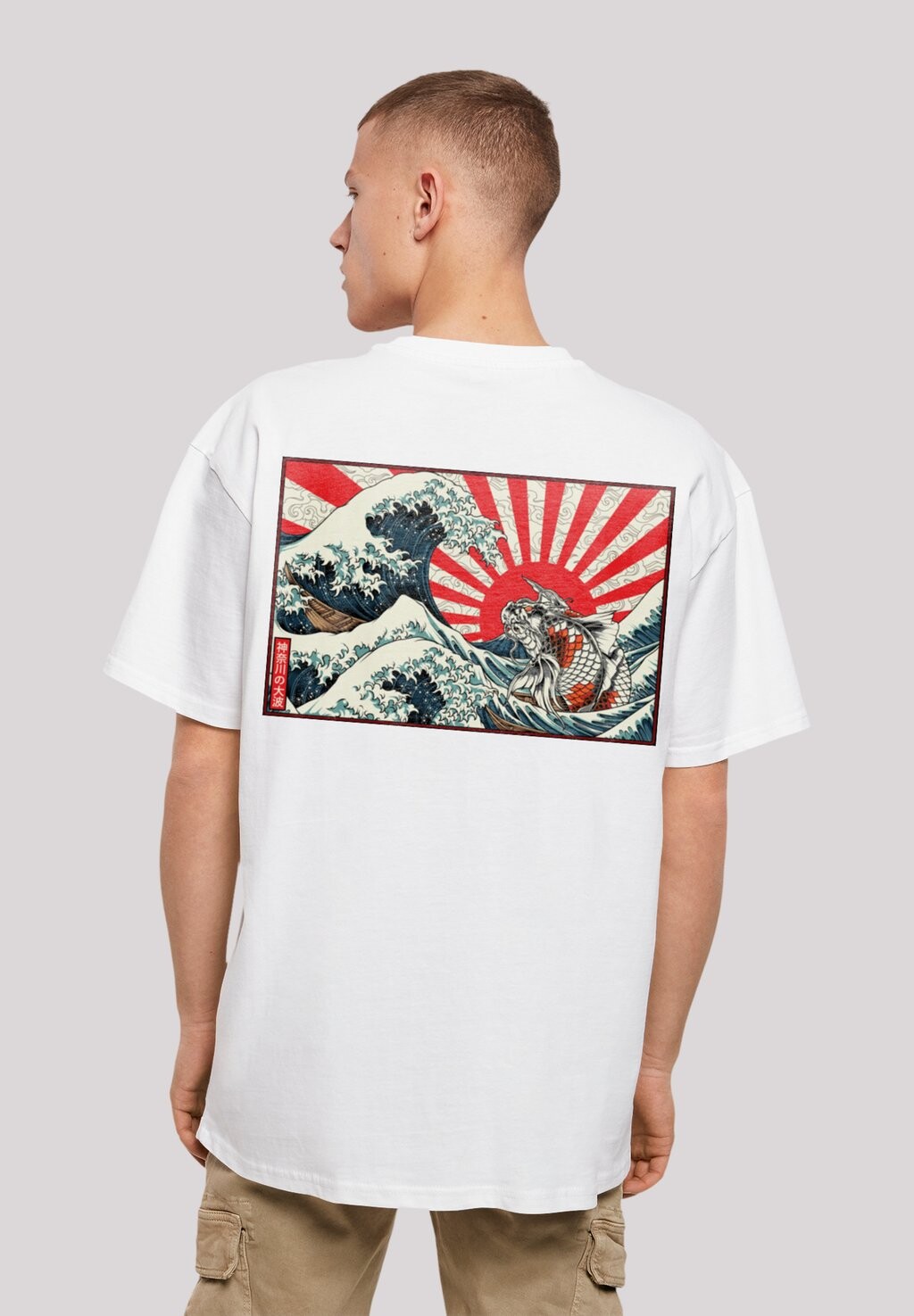 

Футболка с принтом KANAGAWA WELLE JAPAN F4NT4STIC, цвет weiß