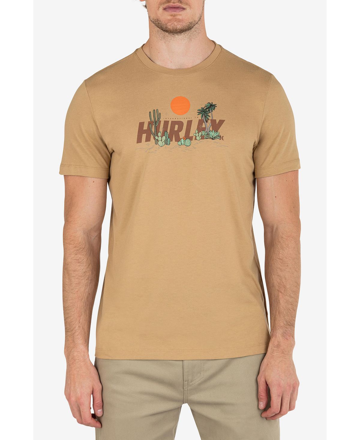 цена Мужская футболка с коротким рукавом на каждый день Explore Deserted Hurley