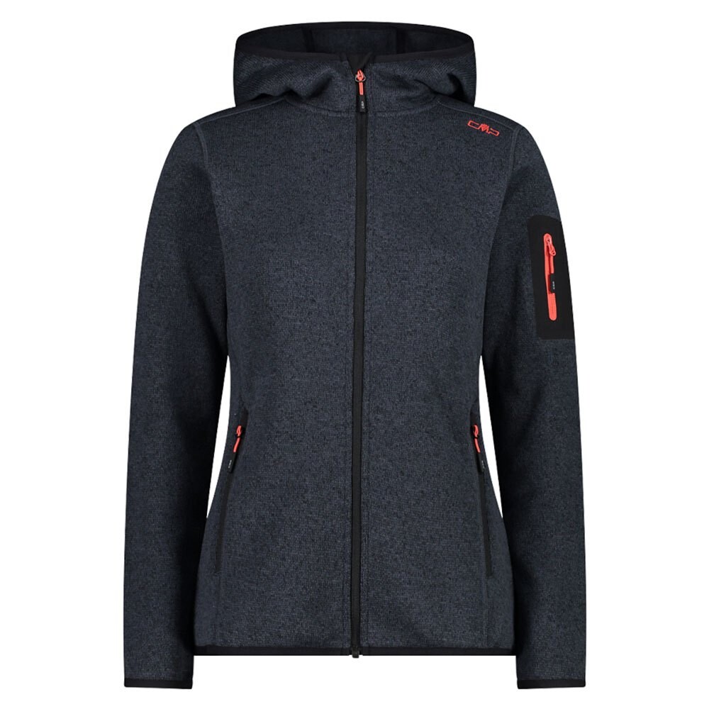 

Куртка CMP 3H19826 Hooded Fleece, серый