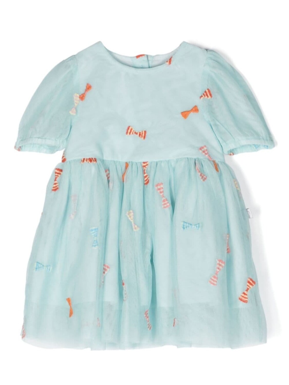 

Stella McCartney Kids платье из тюля с вышитыми бантами, синий