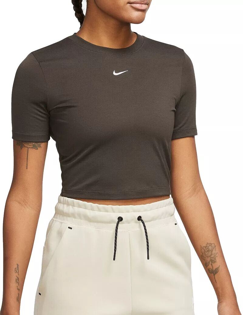 

Женская укороченная футболка узкого кроя Nike Sportswear Essential