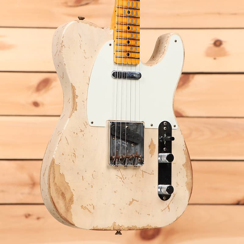 Электрогитара Fender Custom Shop Limited 1958 Telecaster Heavy Relic - Aged White Blonde - CZ568298 - PLEK'd beatles 1958 1962 limited numbered edition box clear vinyl