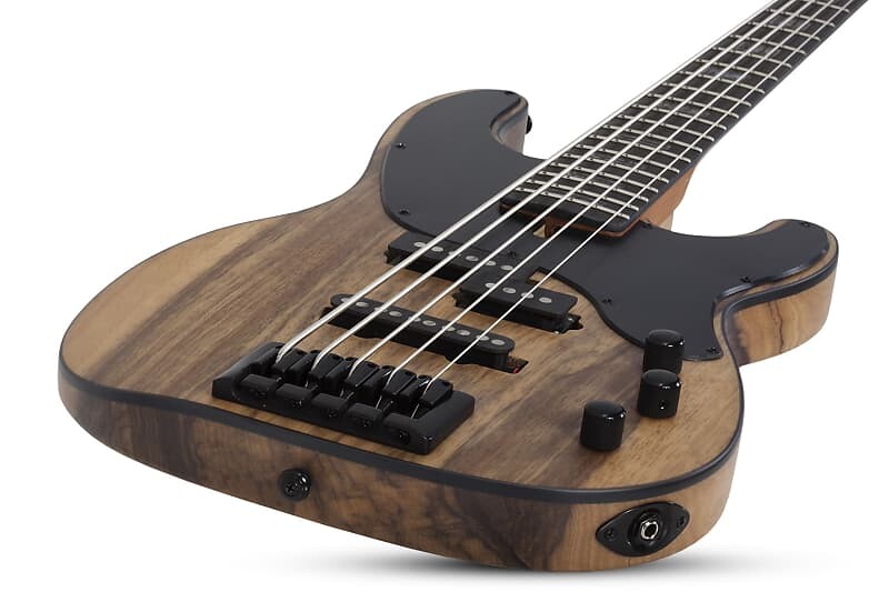 

Басс гитара 2023 Schecter Diamond Series Model-T 5 Exotic Black Limba Bass Bundle Brand New Authorized Dealer !