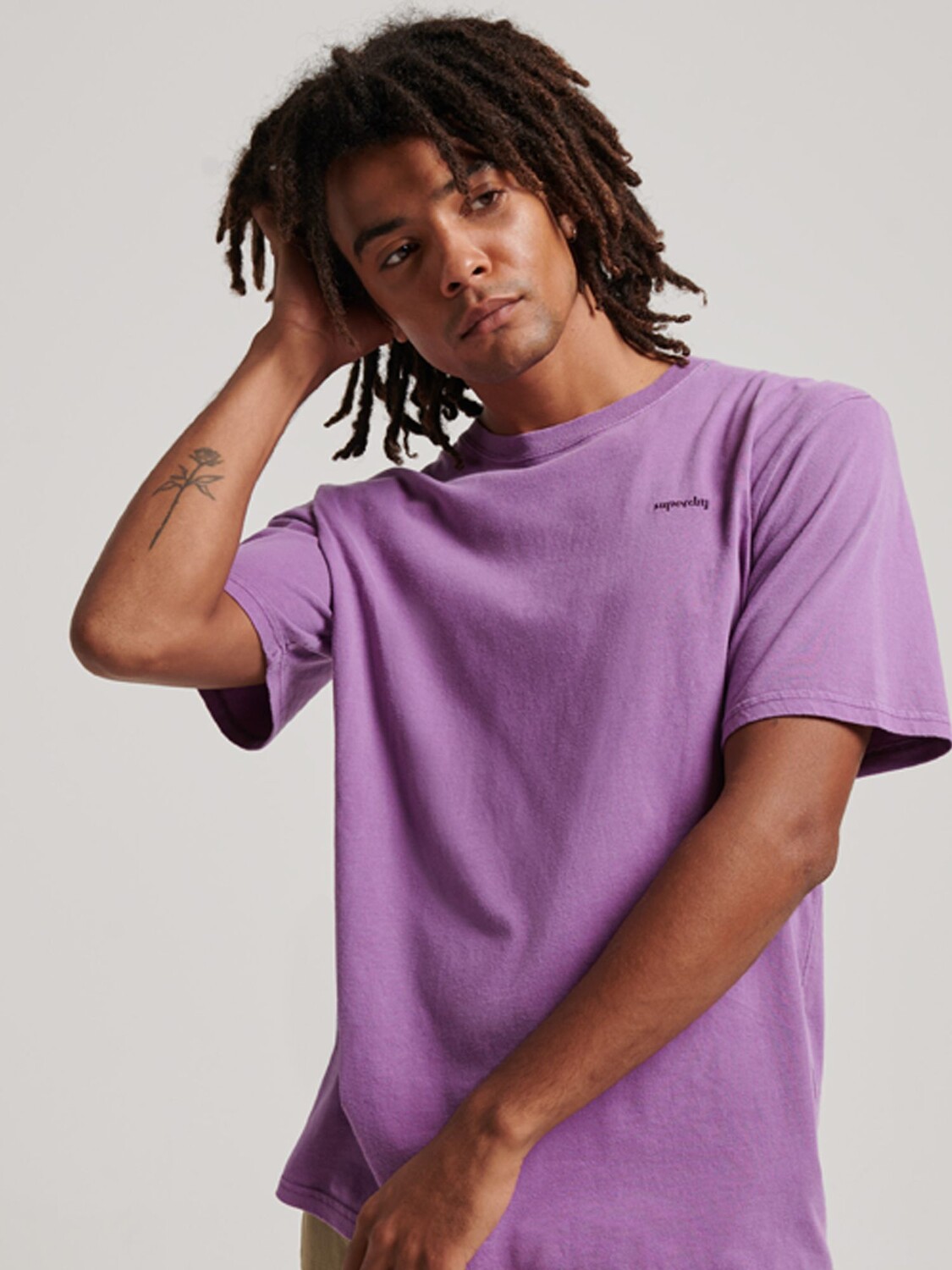 

Футболка Superdry Vintage Mark, фиолетовый виноградный джем