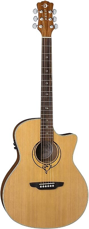 

Акустическая гитара Luna Heartsong Grand Concert Acoustic Electric Guitar with USB Plugin, SONG GC