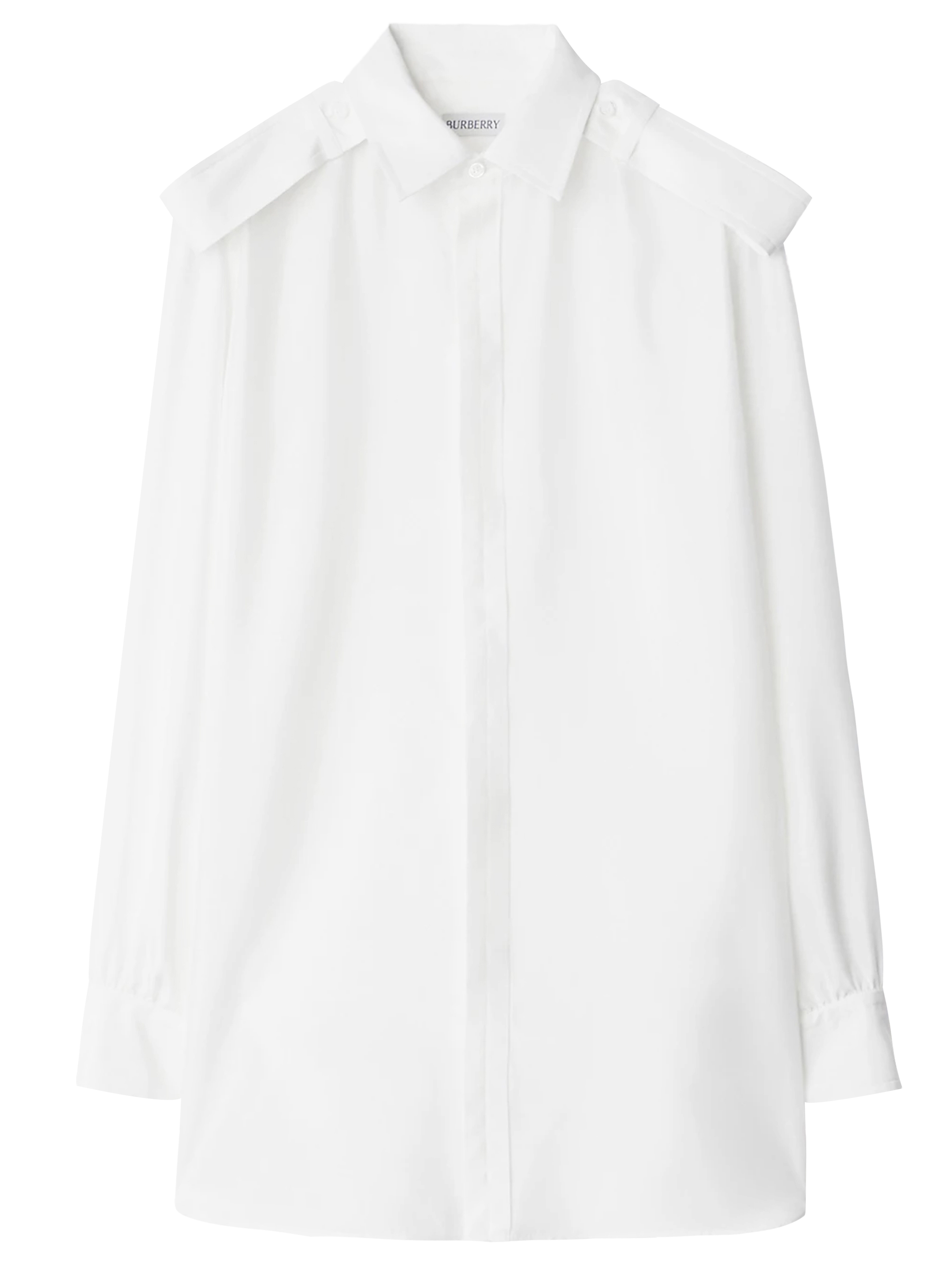 Рубашка Burberry Silk, белый jdy белая рубашка на пуговицах белый