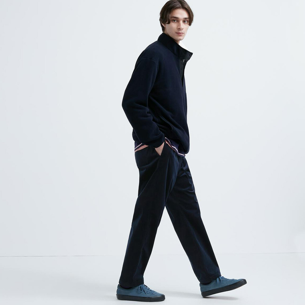 

Брюки Uniqlo вельветовые эластичные, темно-синий
