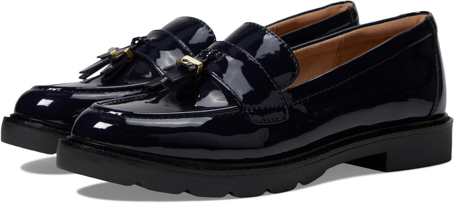 Балетки Kacey Tassel Rockport, цвет Navy Patent балетки kacey tassel rockport черная кожа