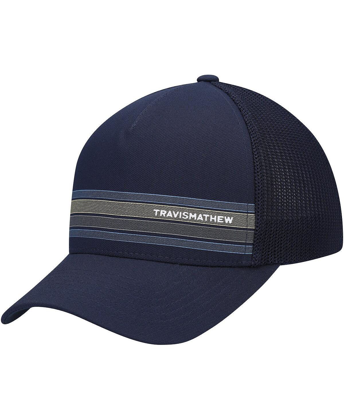 

Мужская темно-синяя кепка Baby Got Bass Trucker Snapback Travis Mathew