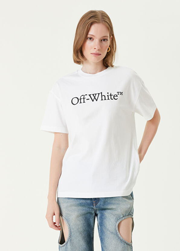 

Футболка с логотипом Off-White, белый