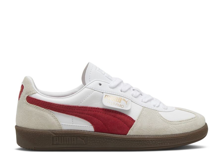 

Кроссовки Puma Palermo Leather 'White Club Red', белый