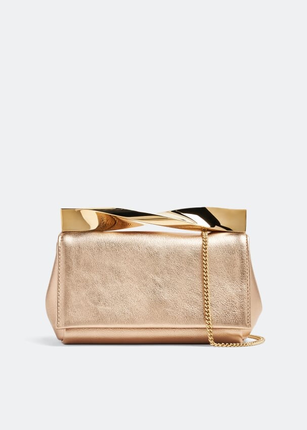 

Клатч Aquazzura Mini Twist, золотой