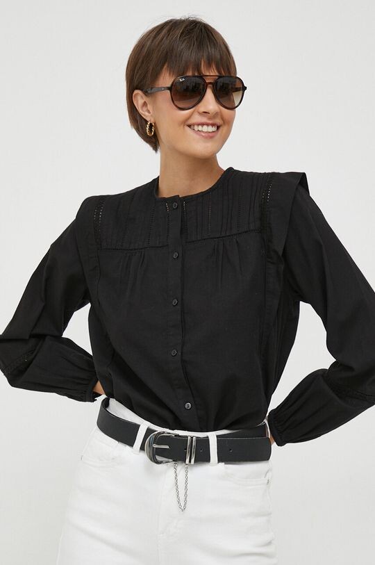 

Рубашка Jaxie из хлопка Pepe Jeans, черный