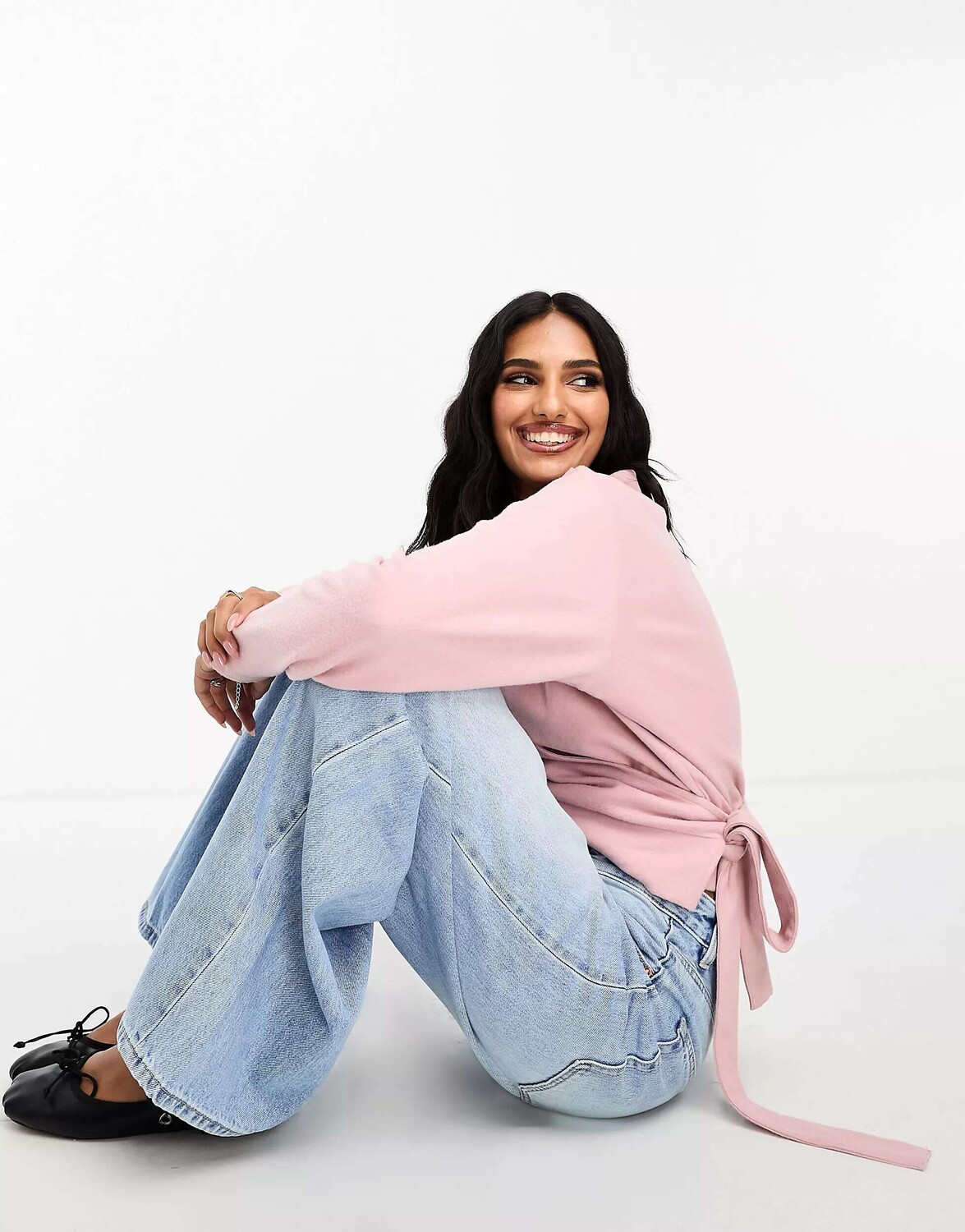 

Супермягкий балетный топ с запахом ASOS пыльно-розового цвета, Розовый