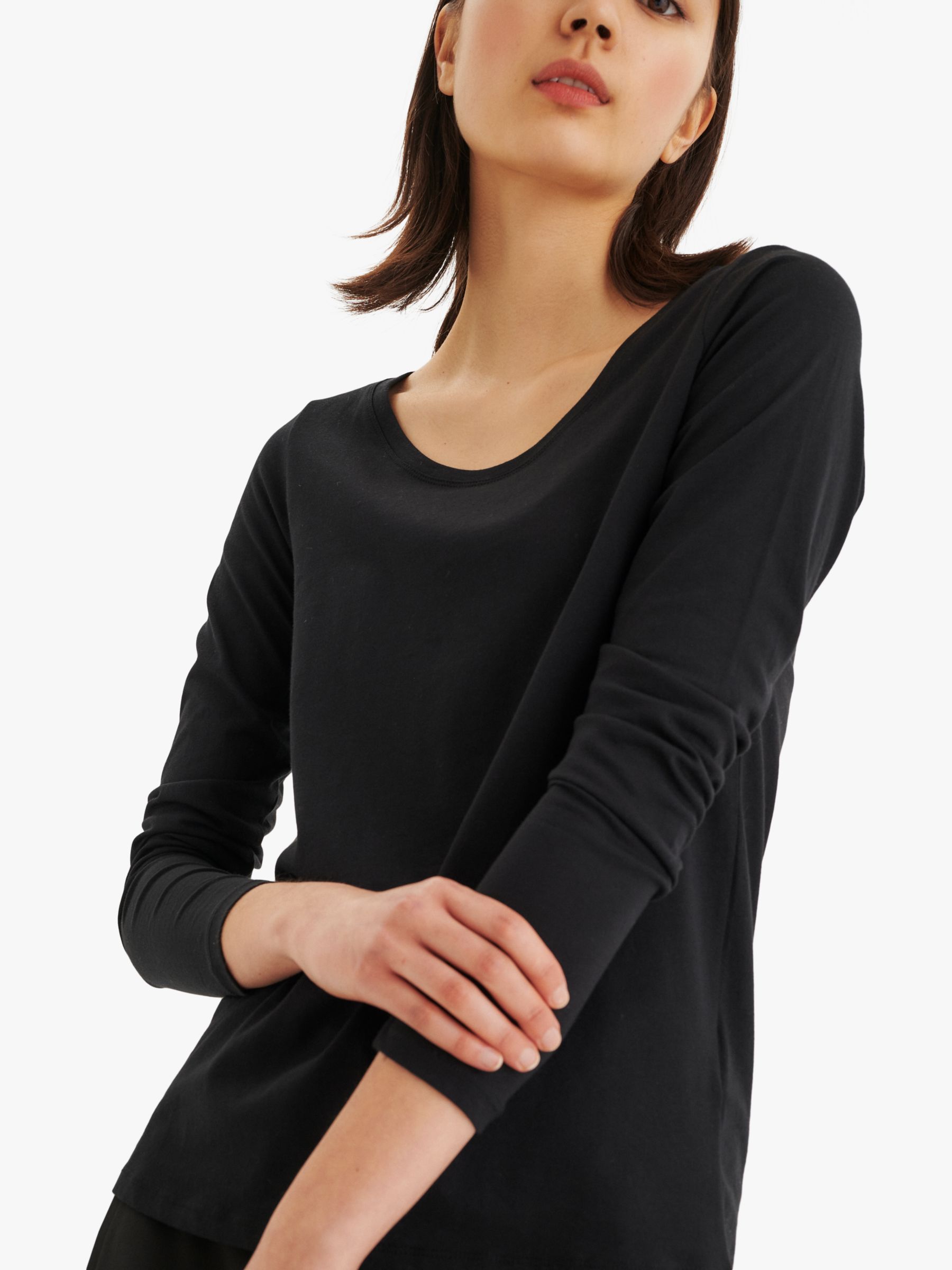 Футболка с длинным рукавом InWear Rena, черная футболка базовая rena v inwear цвет black