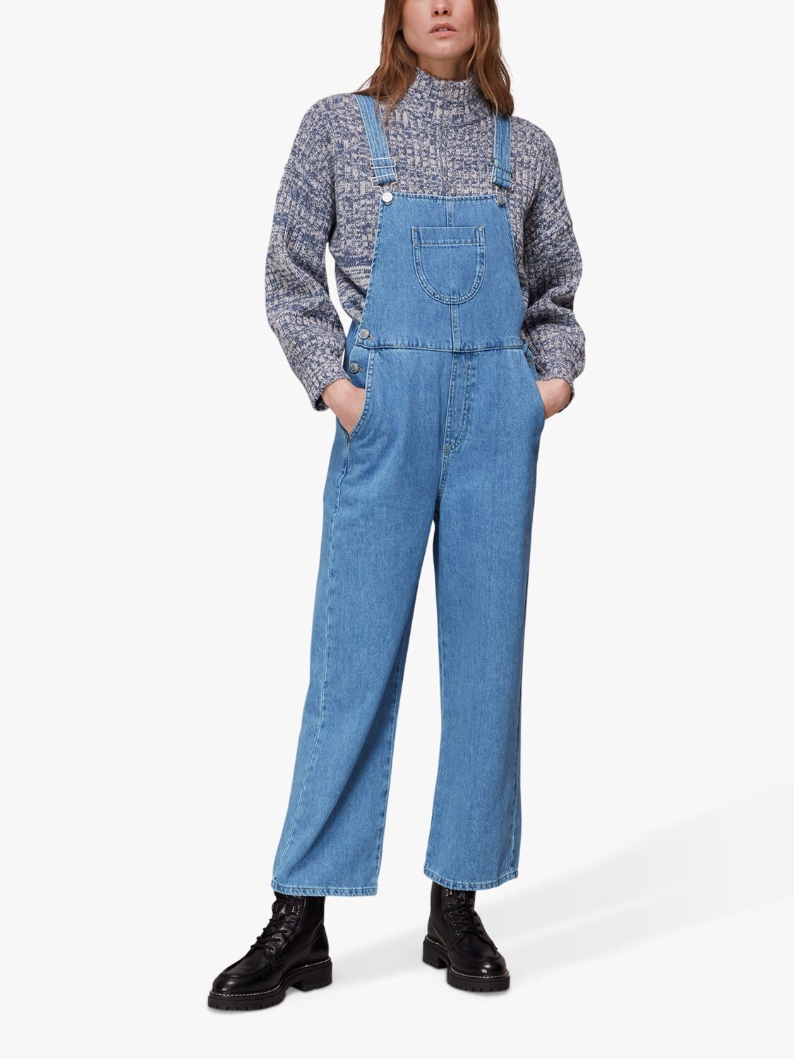 

Джинсовый комбинезон Whistles Molly, синий