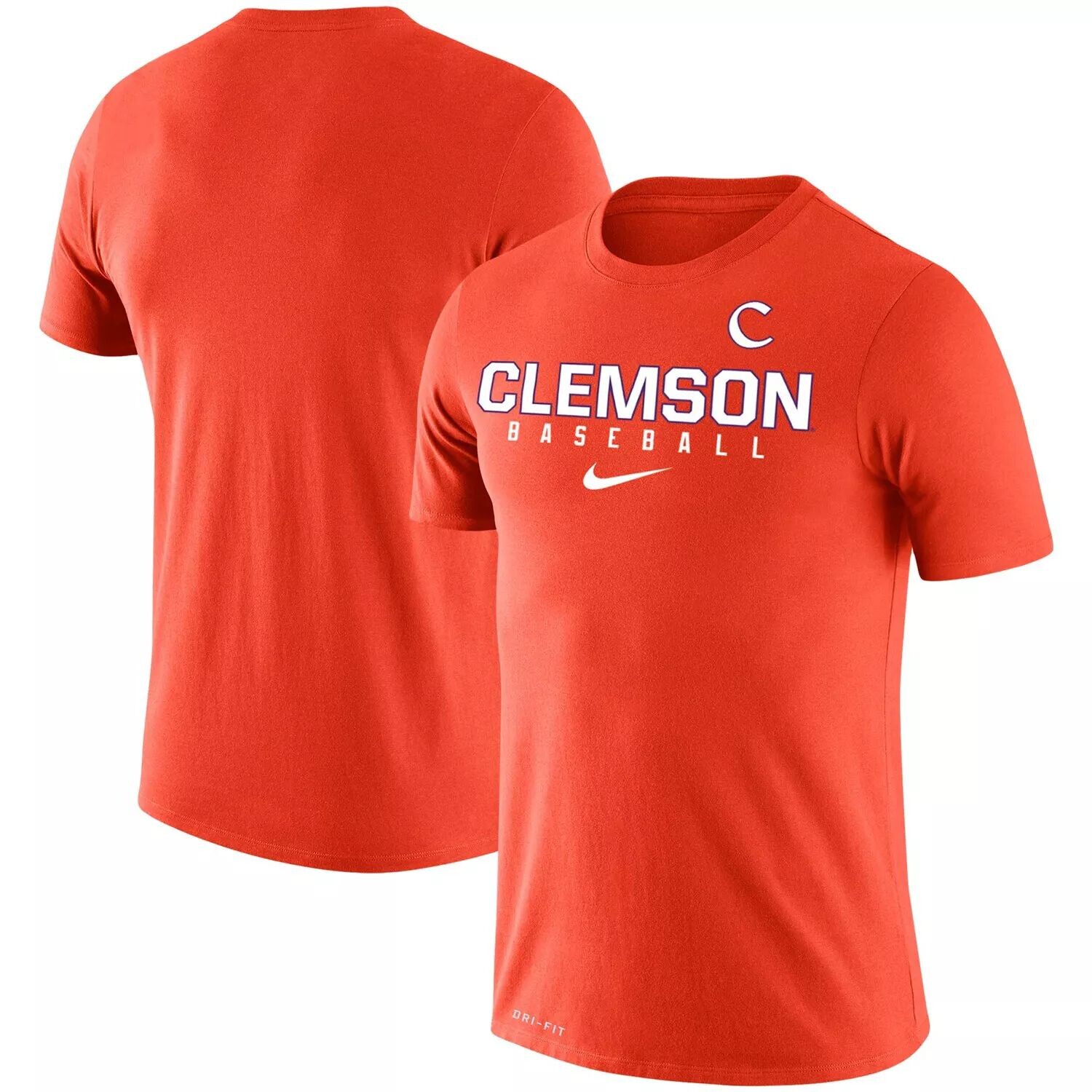 

Мужская оранжевая футболка Clemson Tigers Baseball Legend Performance Nike