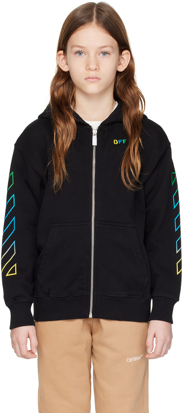 

Детская толстовка с капюшоном Black Arrow Rainbow Off-White