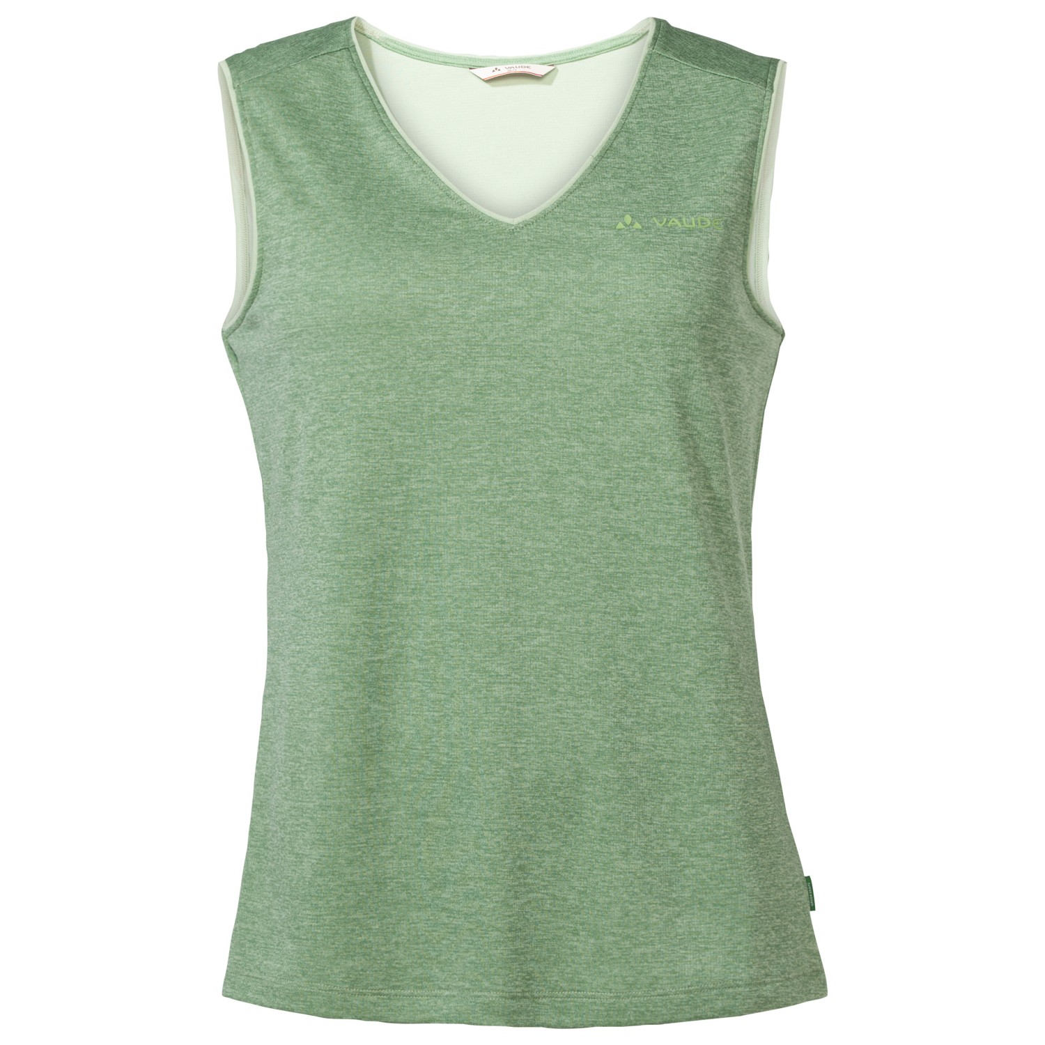 Функциональная рубашка Vaude Women's Essential Top, цвет Willow Green женский укороченный топ для занятий йогой и спортом