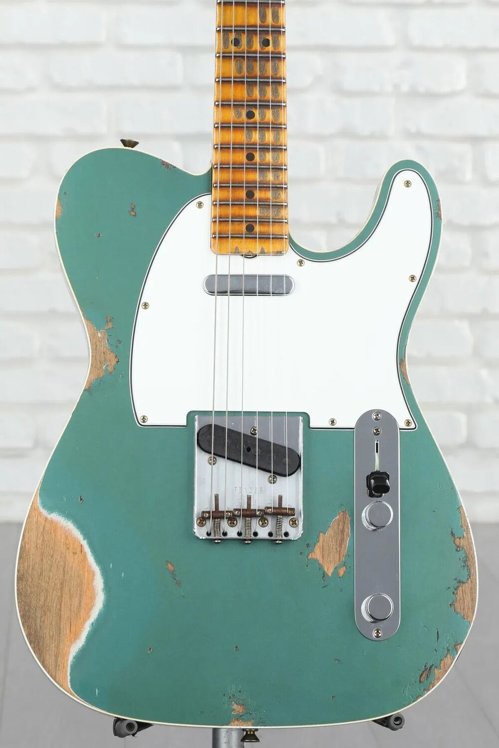 

Новая электрогитара Fender Custom Shop '65 Telecaster Custom Heavy Relic Maple — Aged Sherwood Green