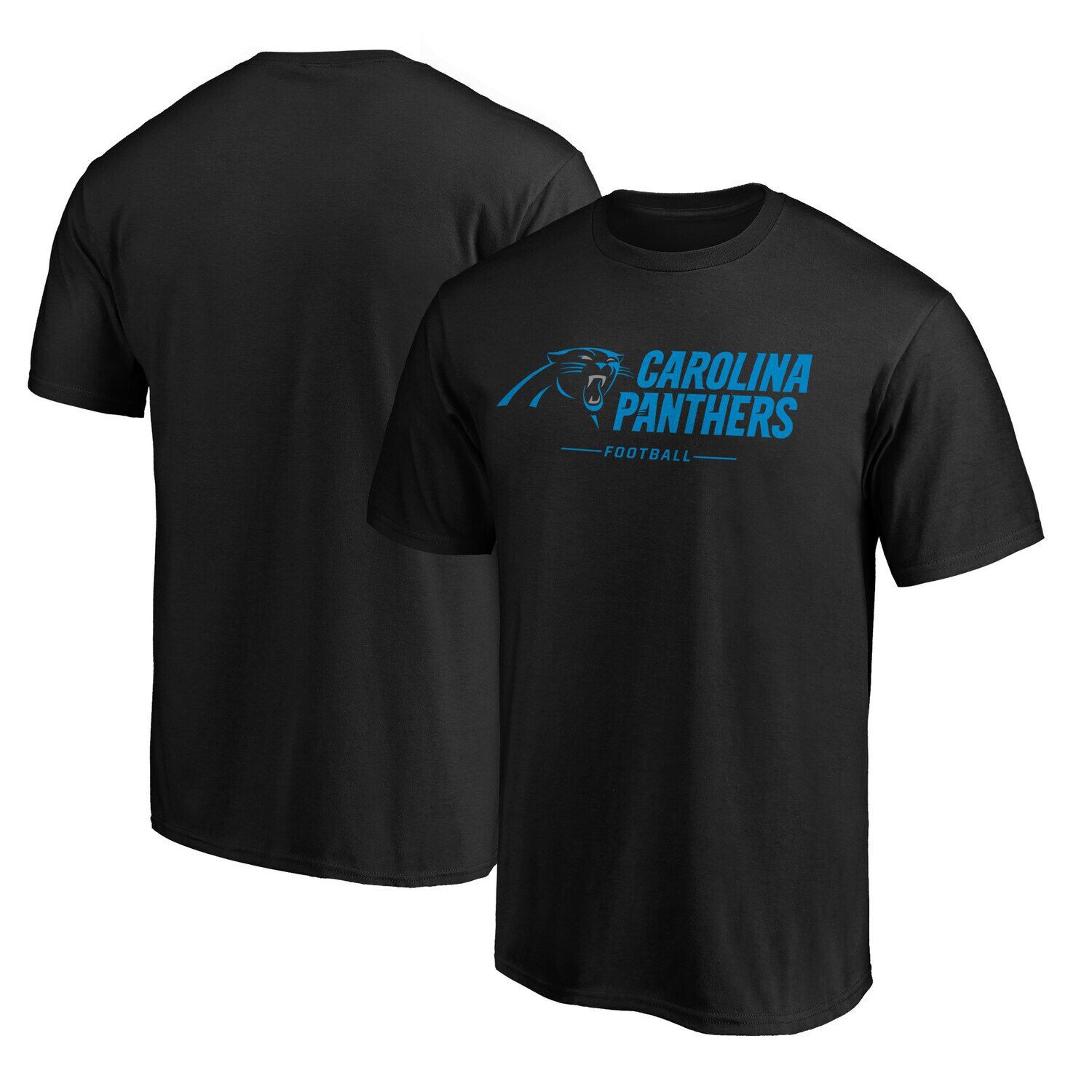 

Мужская черная футболка с логотипом Carolina Panthers Big & Tall Team Fanatics