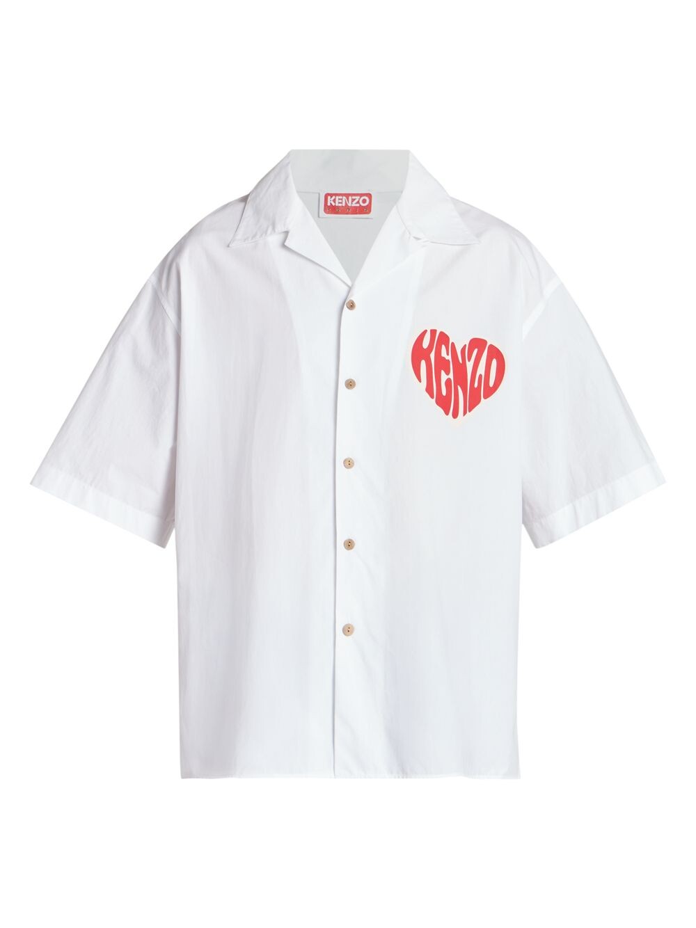 

Рубашка с логотипом Heart KENZO, белый