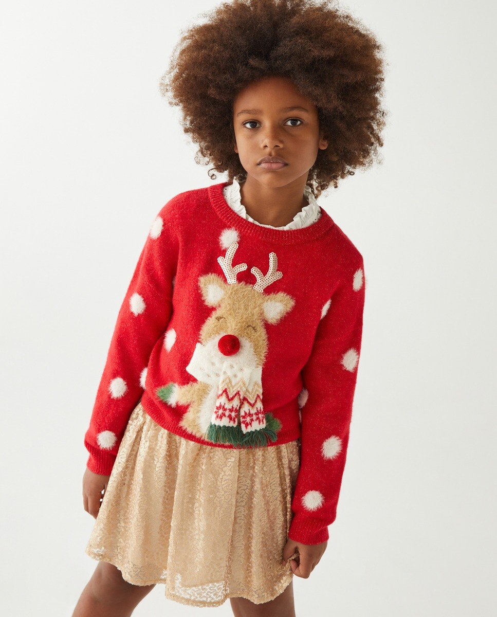 

Свитер для девочки с длинными рукавами Kids El Corte Inglés, красный