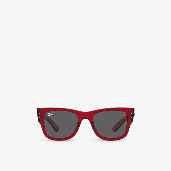 

RB0840S солнцезащитные очки Mega Wayfarer в квадратной оправе из ацетата ацетата Ray-Ban, красный
