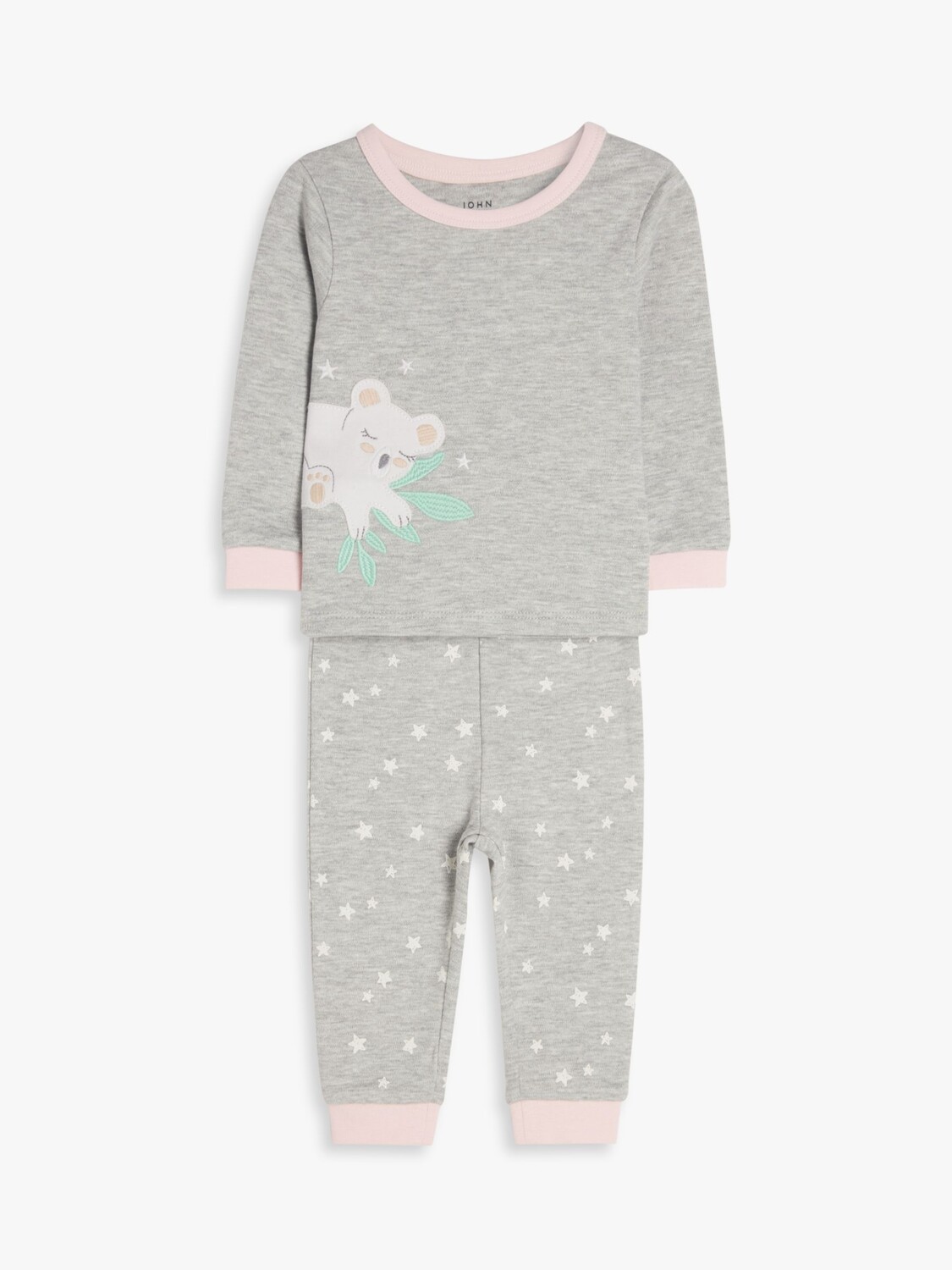 

John Lewis baby сенная пижама с изображением коалы серая