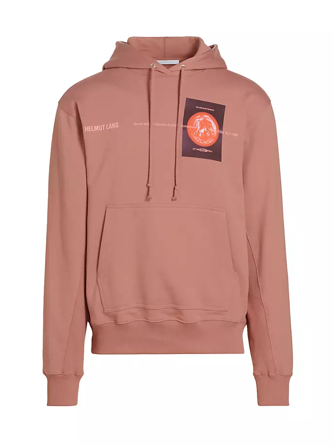 

Толстовка оверсайз с графическим логотипом Helmut Lang, цвет comet