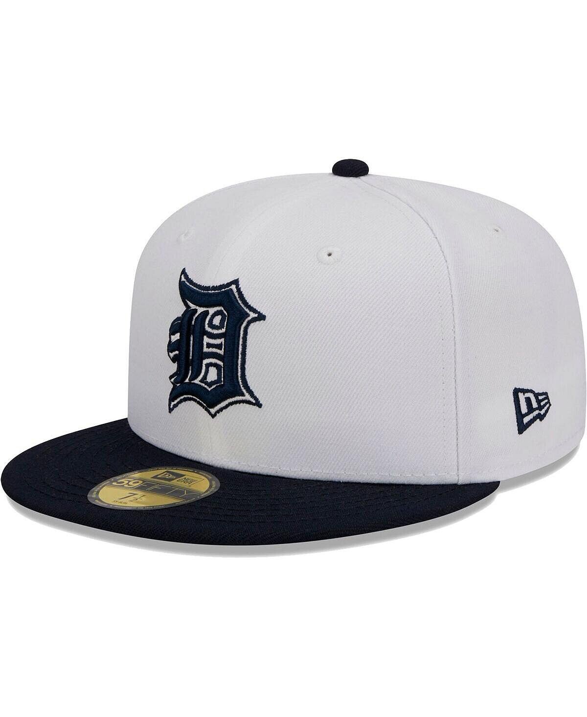 

Мужская белая, темно-синяя приталенная шляпа Detroit Tigers Optic 59FIFTY New Era