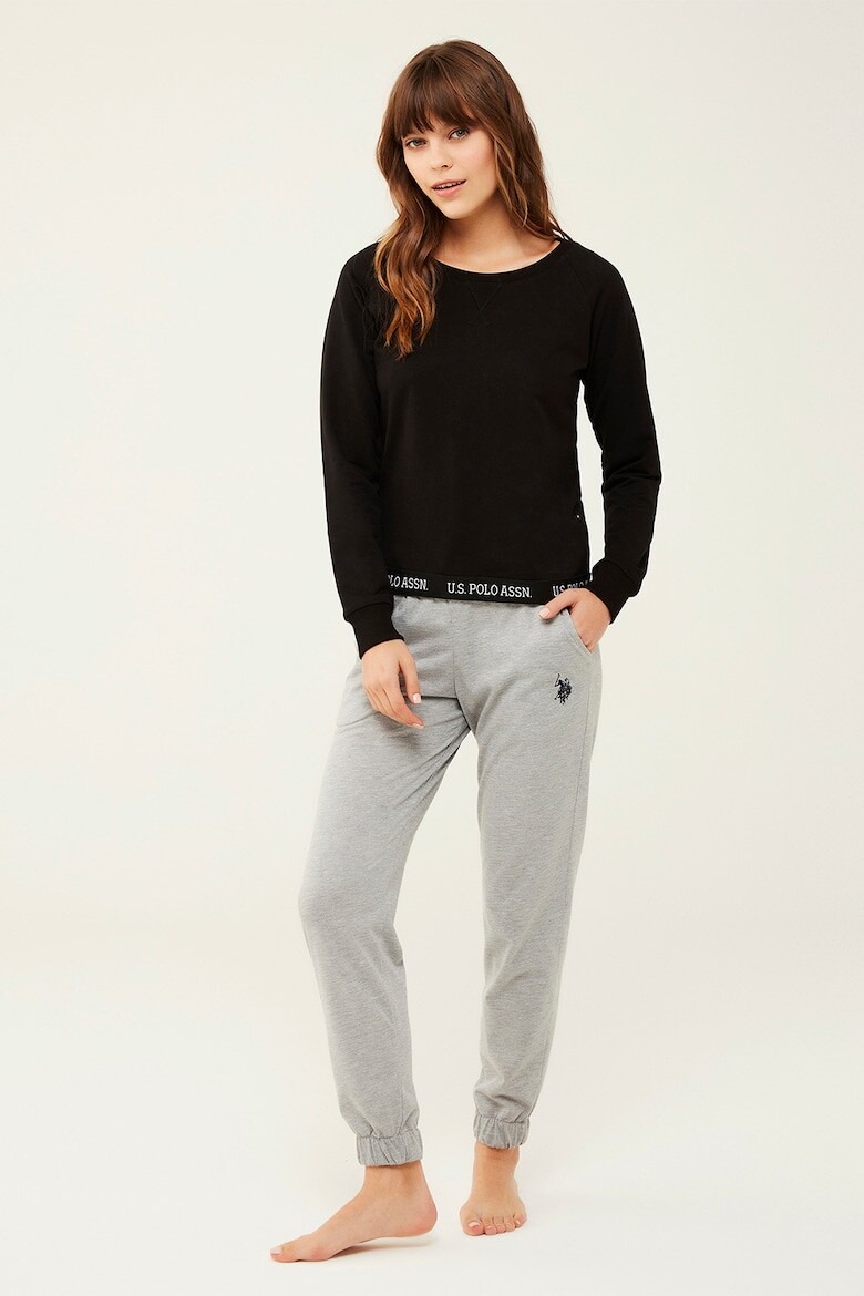 

Пижамный топ с логотипом U S Polo Assn , черный