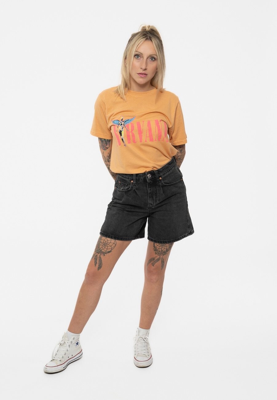 

Футболка с принтом NIRVANA UTERO Paradiso Clothing, оранжевый