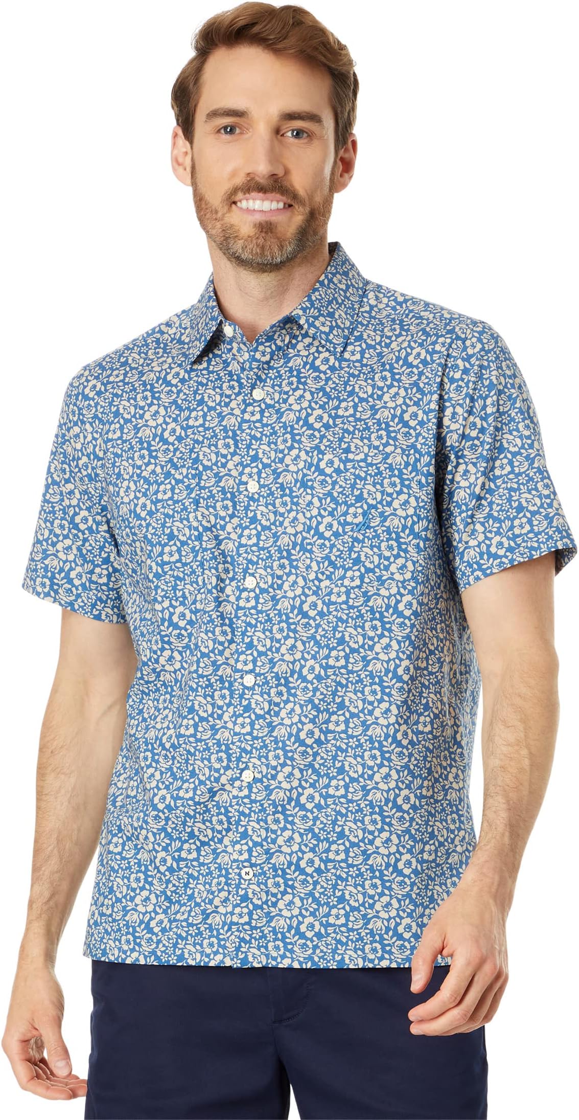 norris barney undercurrent Рубашка с коротким рукавом с принтом, изготовленная из экологически чистых материалов Nautica, цвет Undercurrent