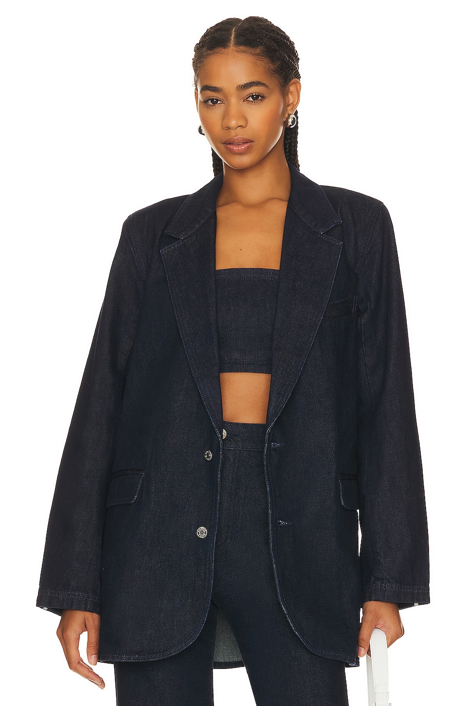 Пиджак GRLFRND Sloane Denim, цвет Beverly Hills цена и фото