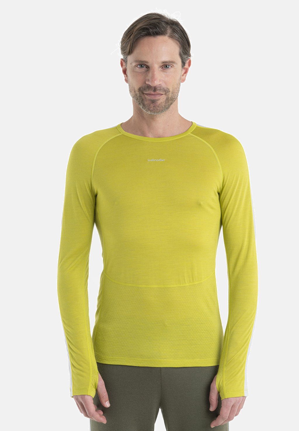 

Футболка с длинными рукавами Merino 125 Zoneknit Ls Crewe Icebreaker, цвет bio lime ether cb