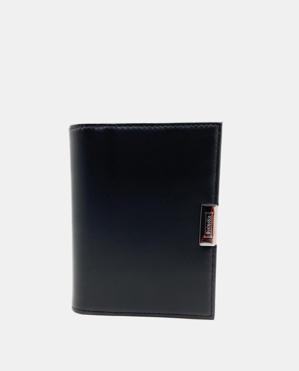 Черный кожаный кошелек с десятью картами Pielnoble, черный черный кожаный кошелек pielnoble черный