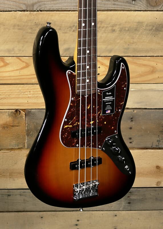 

Басс гитара Fender American Professional II Jazz Bass 3-Color Sunburst w/ Case & Rosewood Fretboard
