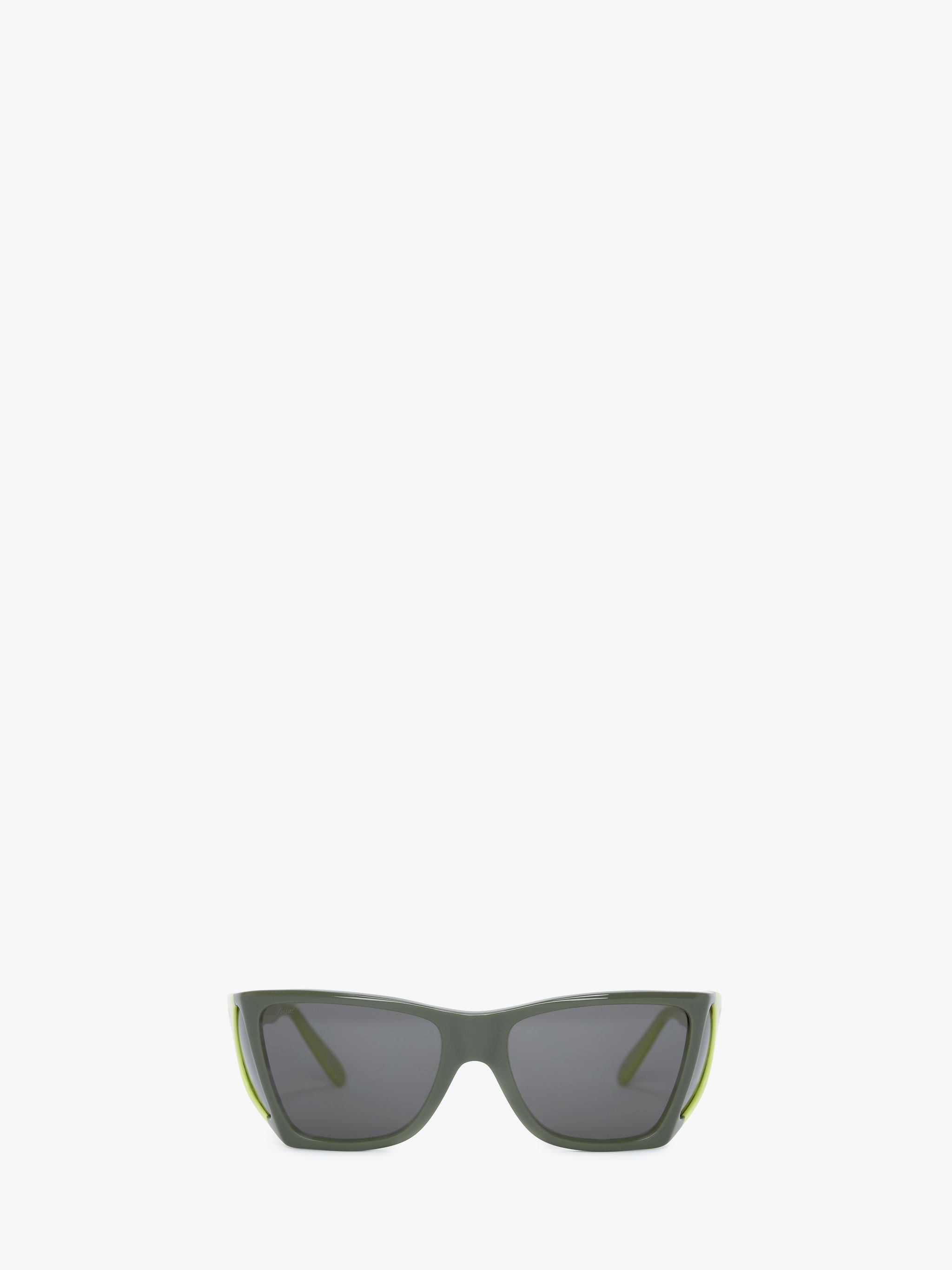 Солнцезащитные очки в широкой оправе JW Anderson, зеленый