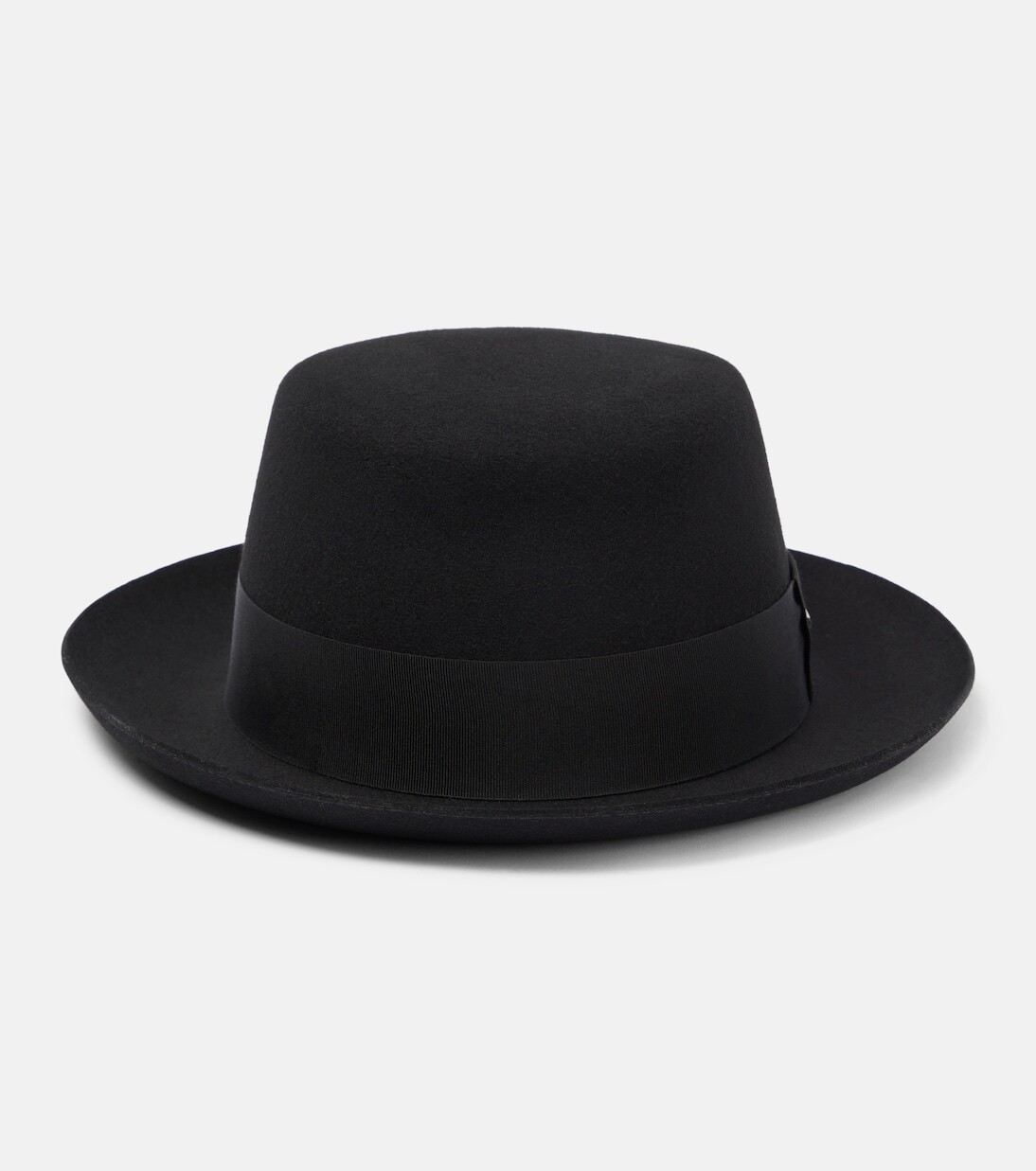 

Шерстяная валяная шапка Saint Laurent, черный