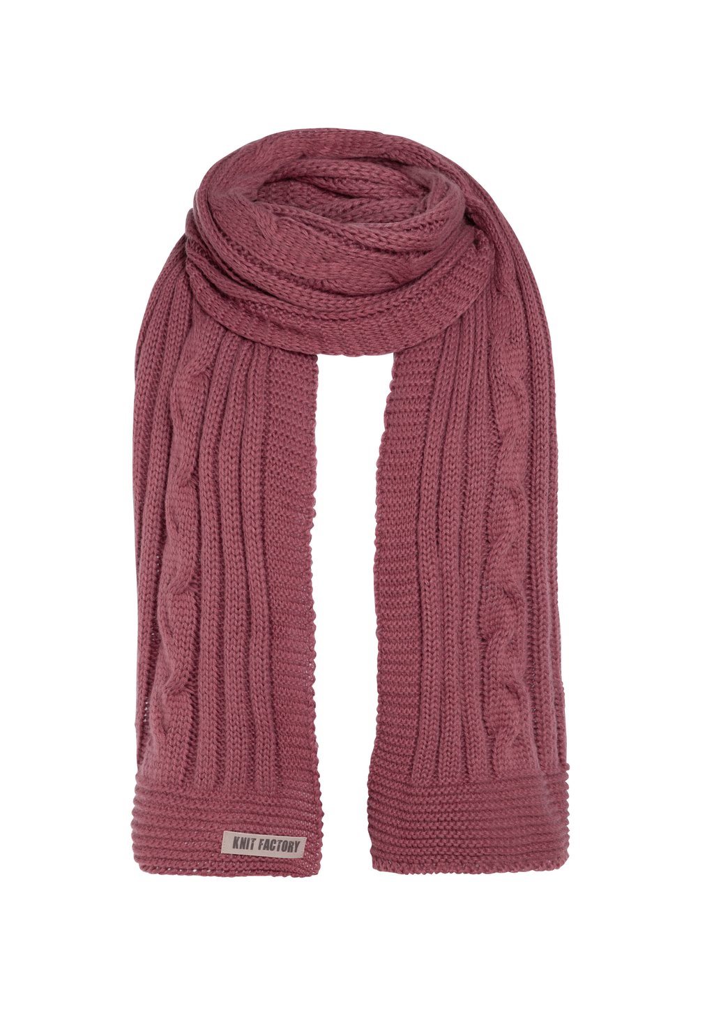 Шарф ELIN Knit Factory, цвет stone red