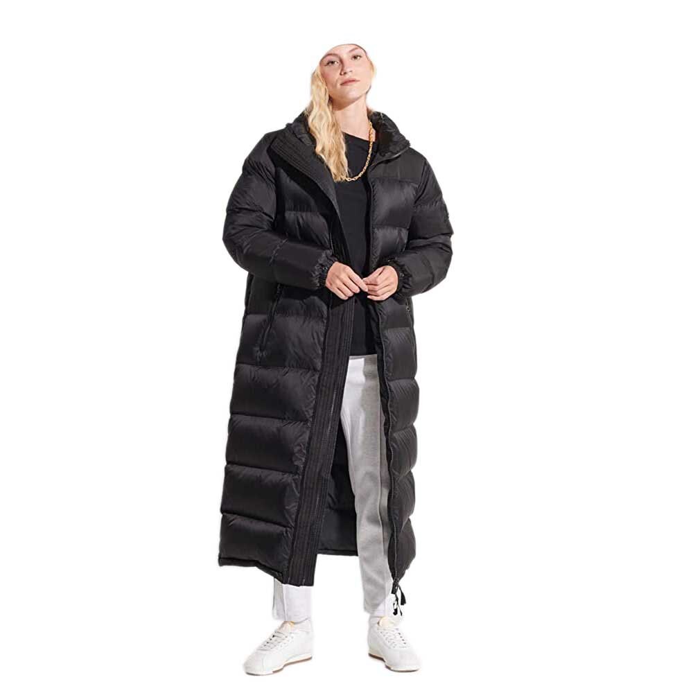 

Куртка Superdry Longline Code Down Puffer, черный