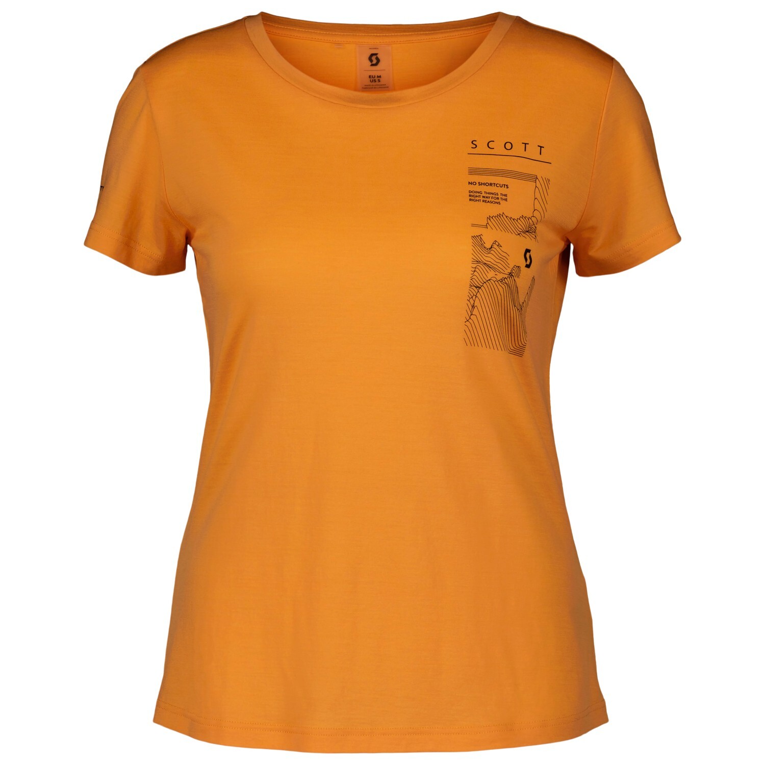 

Рубашка из мериноса Scott Women's Defined Merino Graphic S/S, цвет Melon Orange