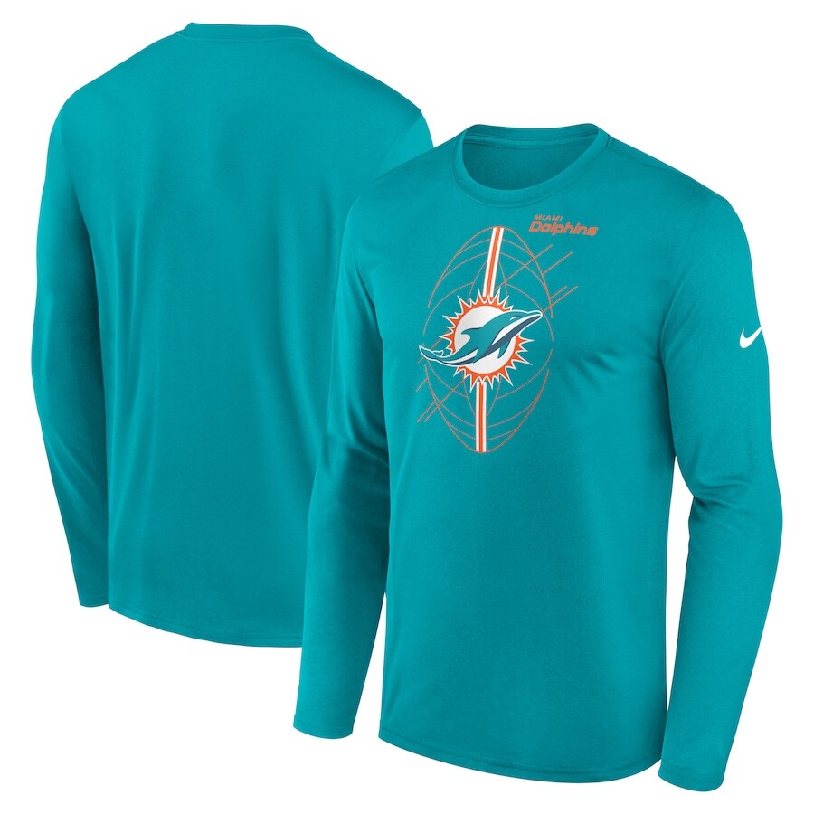 

Футболка с длинным рукавом Nike Miami Dolphins, аква